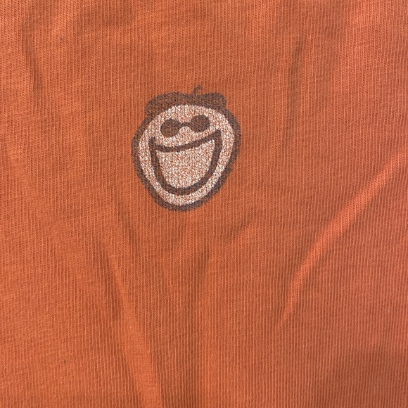 Unisex Soft Cotton Orange Short sleeve Crew Neck Life is Good Shirt L Large - Picture 8 of 8